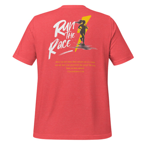 Run the Race - Women (Back) Christian Bible Verse T-Shirt